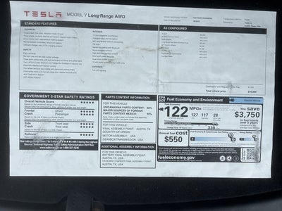 2022 Tesla Model Y Long Range